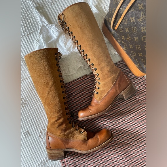 Frye Shoes - FRYE | Black Label Campus Suede Lace Up Boots